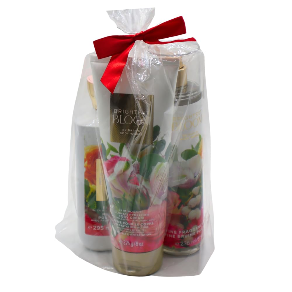 Brightest Bloom ボディローション & ボディバターセット Amazon.com : Bath & Body Works BRIGHTEST BLOOM Body Wash, Mist